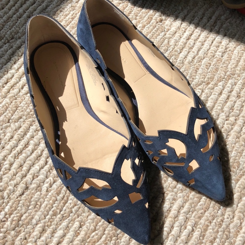 Zara pointed toe ballet flats
